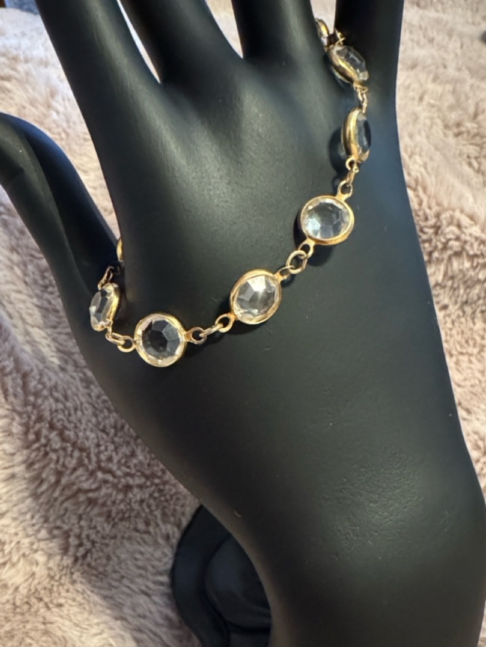 Vintage Monet crystal bracelet